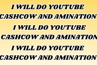 do youtube cashcow and amination