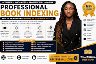create a professional index for your book within a day