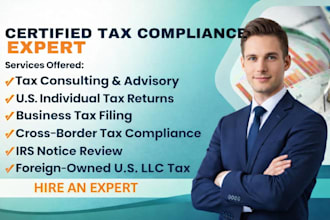 be CPA tax accountant for tax consulting, filing,planning,international service