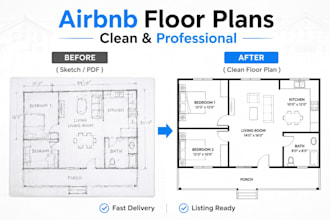 create clean airbnb floor plans for vacation rental listings