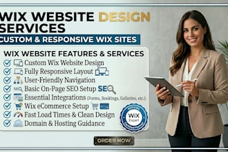wix website design, wix studio, wix website redesign, portfolio website design