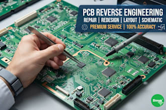 do pcb reverse engineering, redesign pcb, fix pcb layout and schematic