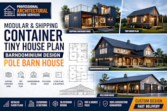 draw barndominium pole barn house plans cabin cottage farmhouse architecture