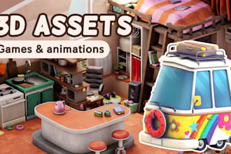 create optimized 3d assets and props