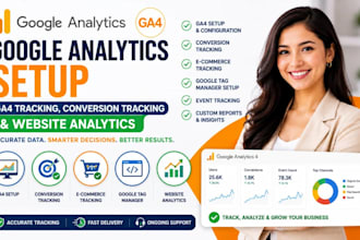 google analytics setup ga4 tracking conversion tracking and website anlystics