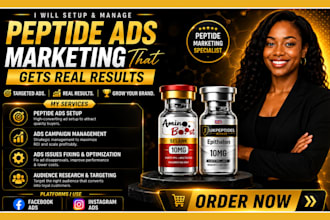 setup peptide ads issues run peptide ads peptide fb ig social media ads campaign