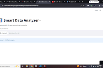 build a smart data analyzer dashboard using python and ai