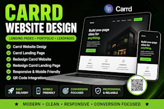 design carrd website, redesign carrd website, redesign carrd landing page design