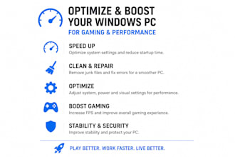 optimize, repair, and boost your windows PC for gaming and performance