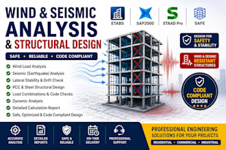 analyze wind and seismic loads and design safe structural systems