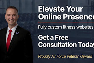 build a professional modern website for your fitness business or gym