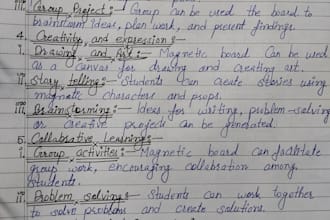 create aesthetic handwritten study notes with calligraphy