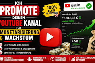 promote deinen youtube kanal fur monetarisierung und wachstum