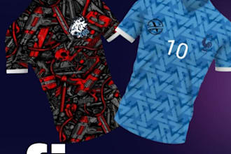 make iconic football jersey and prime esports jersey