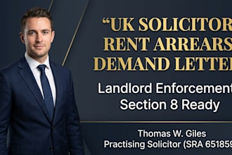 draft a UK solicitor rent arrears demand letter for landlords in england