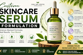 formulate custom skincare serums niacinamide, vitamin c, hyaluronic acid  more
