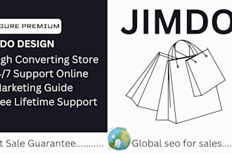 design an elegant, high ranking jimdo website with SEO