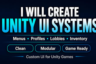 create clean unity UI systems for your game