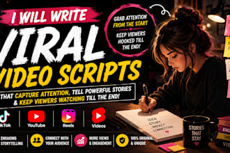 write story script for youtube and tiktok