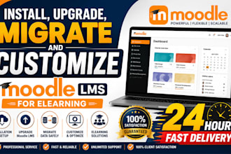 install, upgrade, migrate and customize moodle lms for elearning