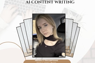 write product descriptions and social medi