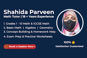 be your online math tutor for grades 1 to 10 and igcse math
