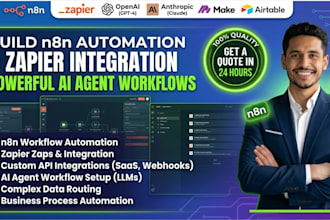build n8n automation zapier api integration ai agent workflow automation