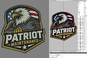 digitize mascot patch embroidery in dst pes