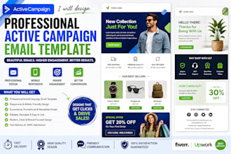 design a professional active campaign email template