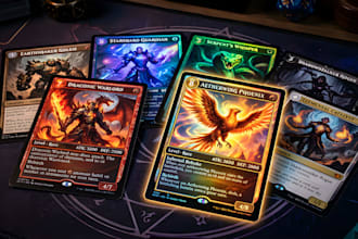 create custom trading card template sport cards tcg ccg yugiog trading card game