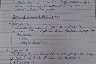 create neat handwritten notes PDF