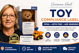 create toy compliance label, choking hazard, cpsia label, age warning, astm f963