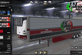 create and install custom skins for ats trucks and trailers