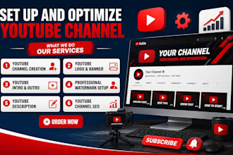 create and setup your youtube channel
