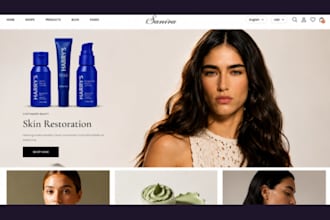 make skincare website beauty website skincare shopify store beauty shopify store