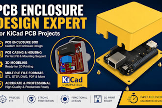design pcb enclosure box, pcb casing and enclosure design for kicad pcb projects