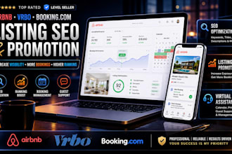 promote airbnb vrbo booking website listing promotion virtual assistant seo fix