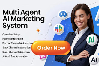 multi agent ai marketing system openclaw open claw hermes discord slack channel