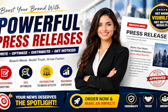 do press release distribution and PR writing for startups and businesses