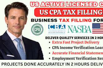 prepare and efile late US business tax filling form 1120 5472 1040 CPA letter