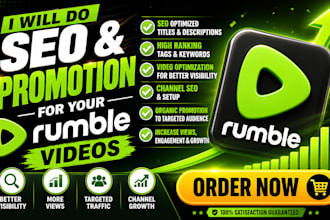 do SEO and promotion for your rumble videos