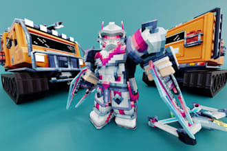create a 3d roblox ugc avatar, bundle rigging,