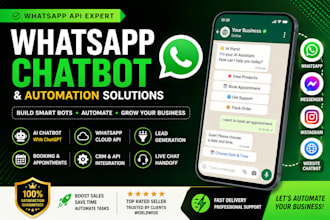 build whatsapp chatbot whatsapp business API facebook messenger via manychat bot