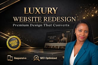 redesign squarespace website for your luxury brand official website