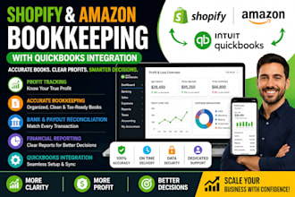 do shopify or amazon bookkeeping with quickbooks integration
