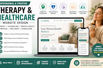 design therapy, counseling and mental health website