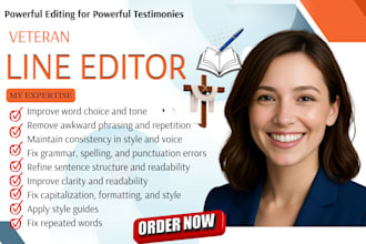 line and copy edit for christian book, spiritual novel, memior, theology book