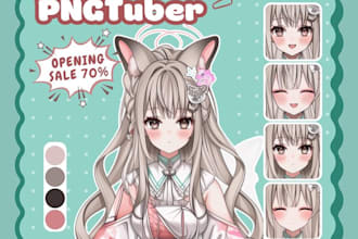 draw custom chibi vtuber, giftuber, and pngtuber avatars