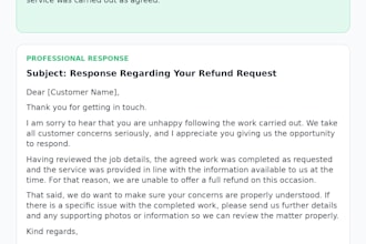 write a professional response to a customer complaint