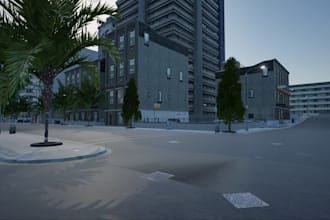 create roblox game map, tycoon map, game environment, city map in roblox blender